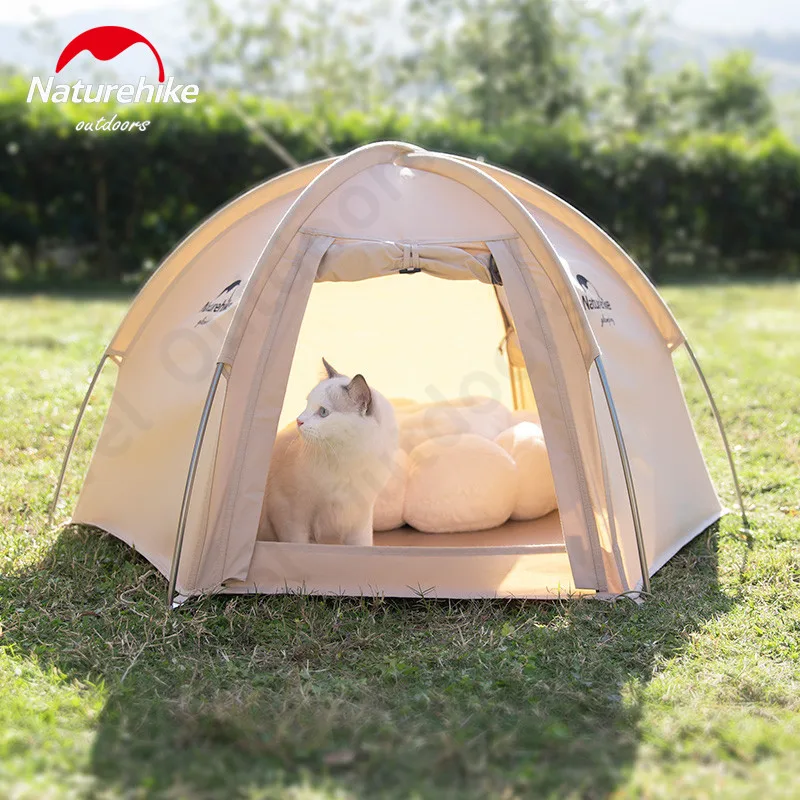 

Naturehike KR Шестигранная палатка для питомцев Сверхлегкая 1,7 кг хлопковая ткань для улицы 4 сезона кошачье гнездо 1 дверь 2 окна портативный доми...