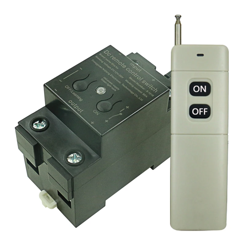 

Universal DC remote control switch DC 12V24V48V 1CH relay receiving module and RF 433Mhz control remote control