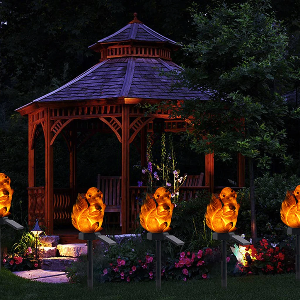 Лампа садовая светодиодная на солнечной батарее светильник для газона с