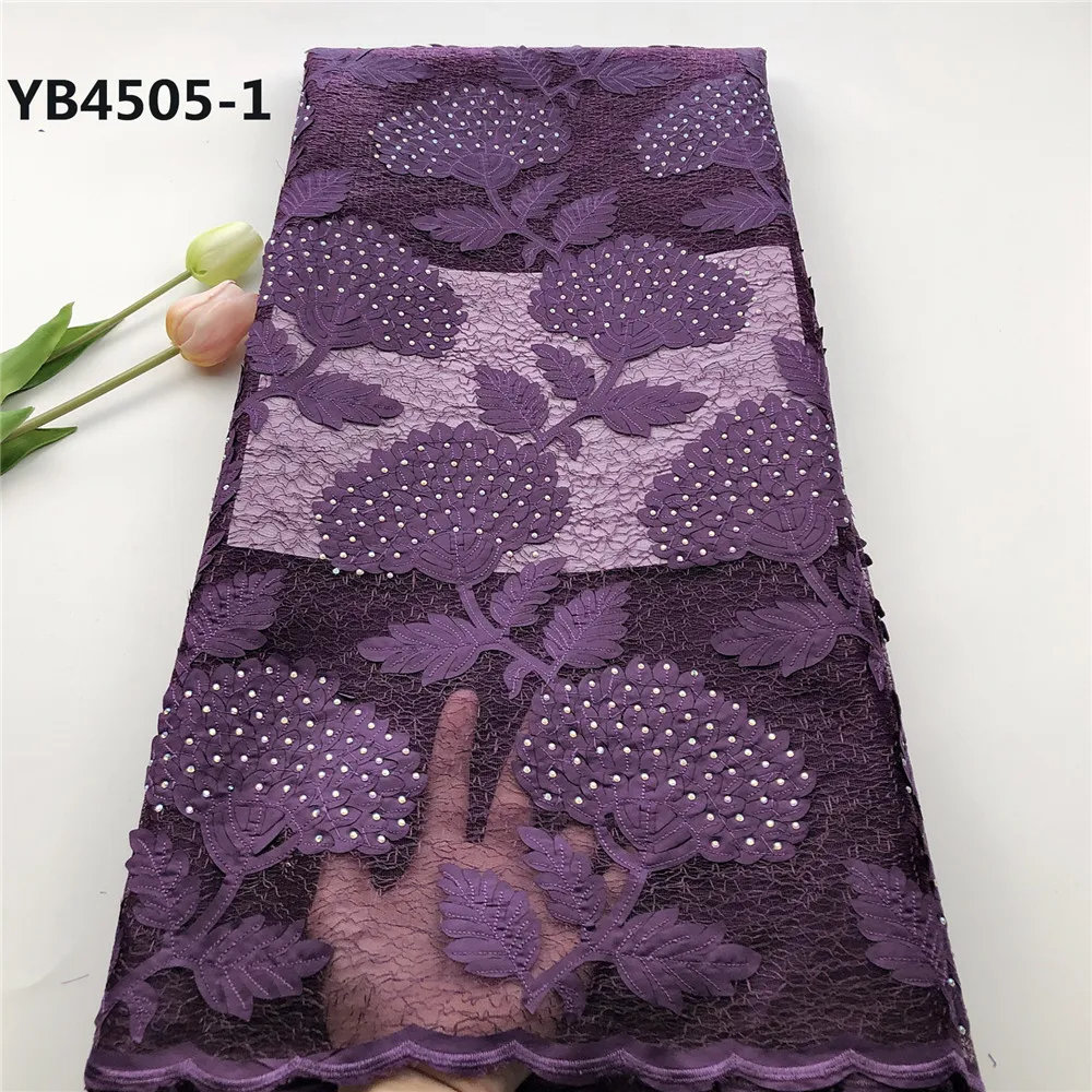 Африканская Нигерия новый стиль темно-зеленая вышивка цветок органза ткань