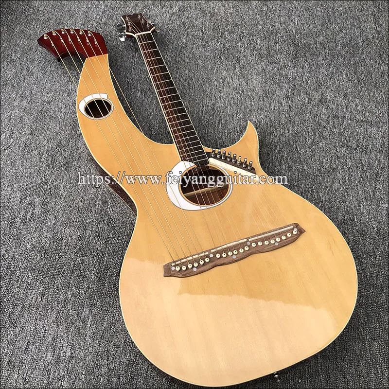 

Высококачественная акустическая гитара 2020, хромированная фурнитура, 6-струнный бас + 14-струнная гитара, бесплатная доставка