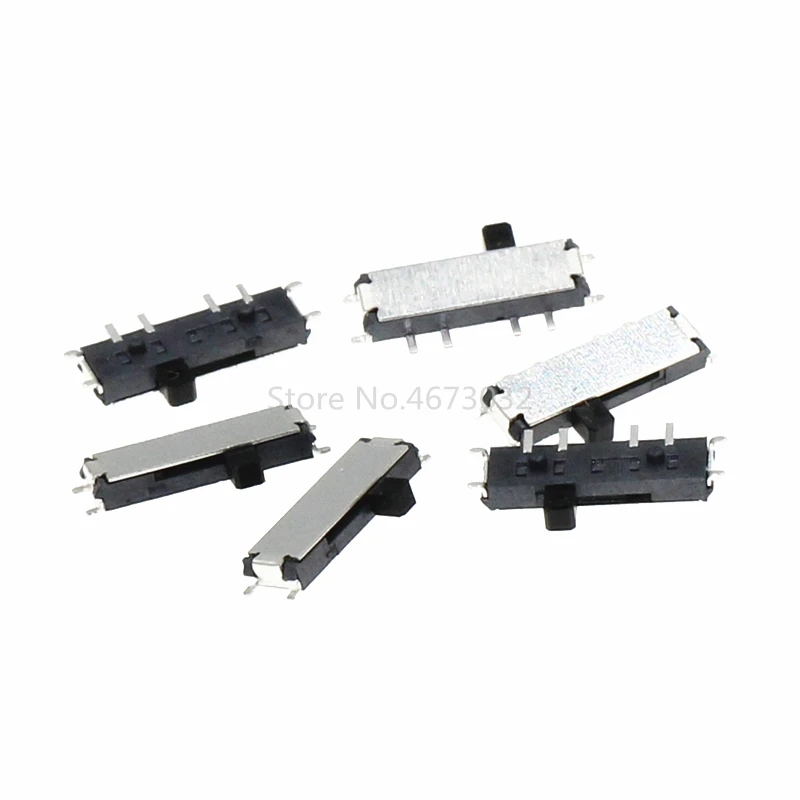 20 шт. MSK-13C01 миниатюрный выключатель скольжения 8 Pin 1P3T SP3T ON-ON прямоугольный SMT / SMD PCB
