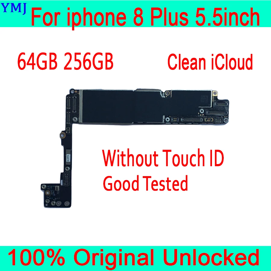 Черный белый золотой для iphone 8 Plus материнская плата с/без Touch ID 100% Оригинал