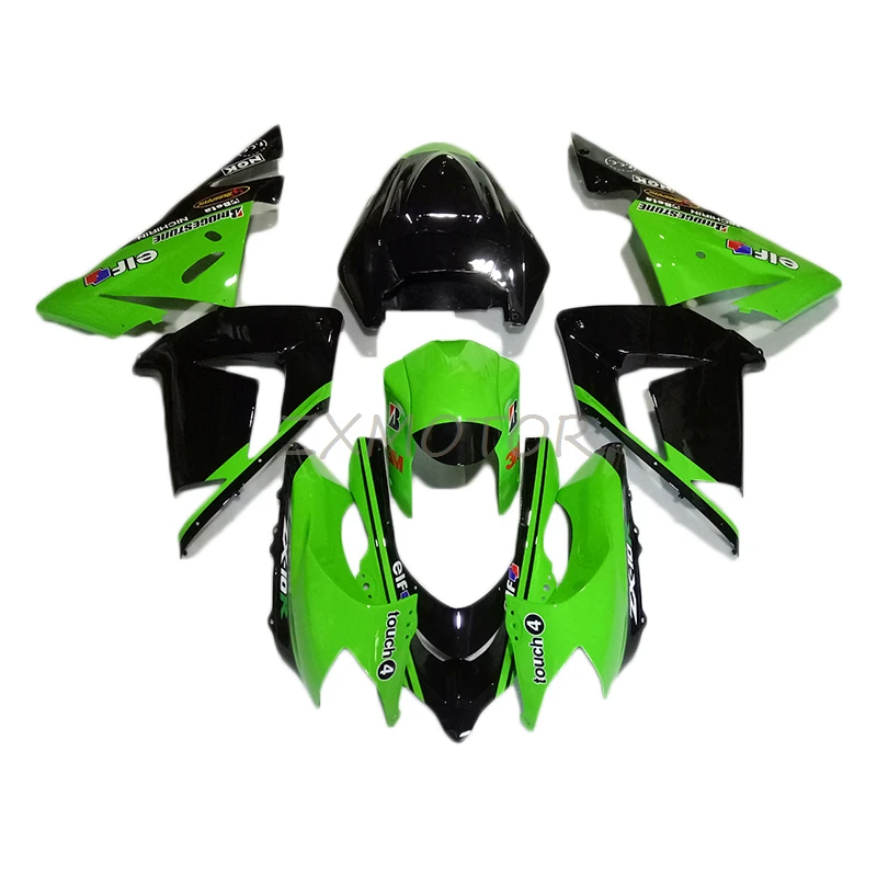 

Экономичные комплекты обтекателей для мотоциклов Kawasaki Ninja ZX10R 2004 2005 Зеленые Черные Обтекатели zx10r 04 05 UI64