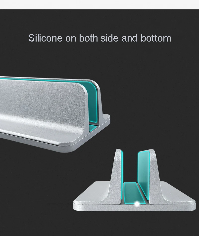 Вертикальная Регулируемая подставка для ноутбука алюминиевый Портативный