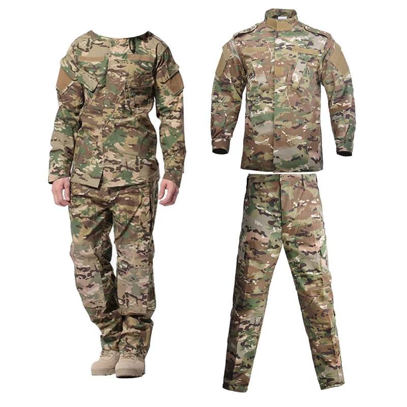 

Military Uniform Camouflage Tactical Suit Men Army Special Forces Combat Shirt Coat Pant Set Camouflage Militar Soldier Clothes