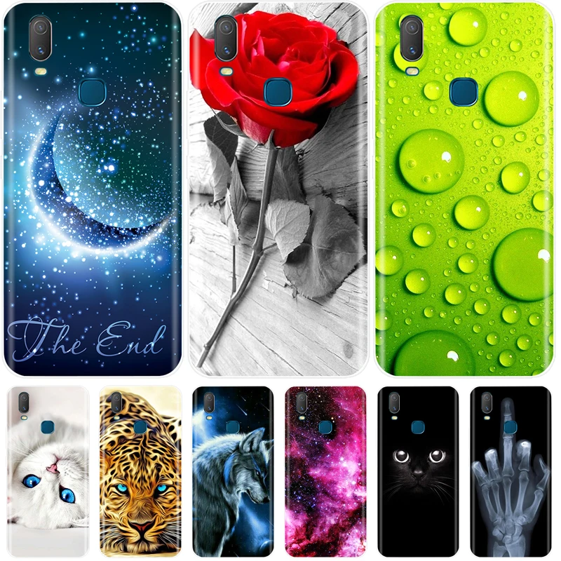Чехол для Vivo Y11 2019 6 35 дюйма мягкий чехол из ТПУ с рисунком VIVO vivo Y 11 задняя крышка