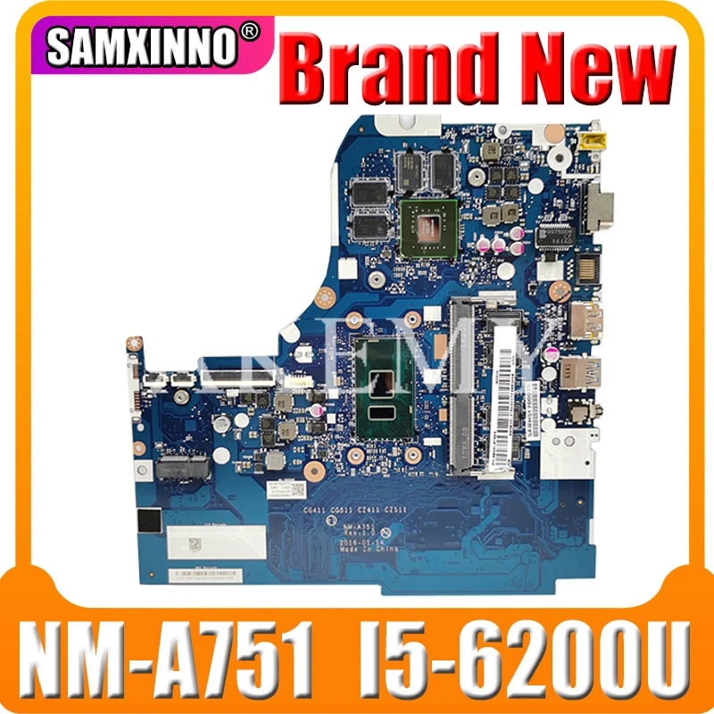 

NM-A751 материнская плата для For Lenovo 310-15ISK 510-15ISK материнская плата для ноутбука I5-6200U 4 Гб RAM GT920M-2GB тест ОК