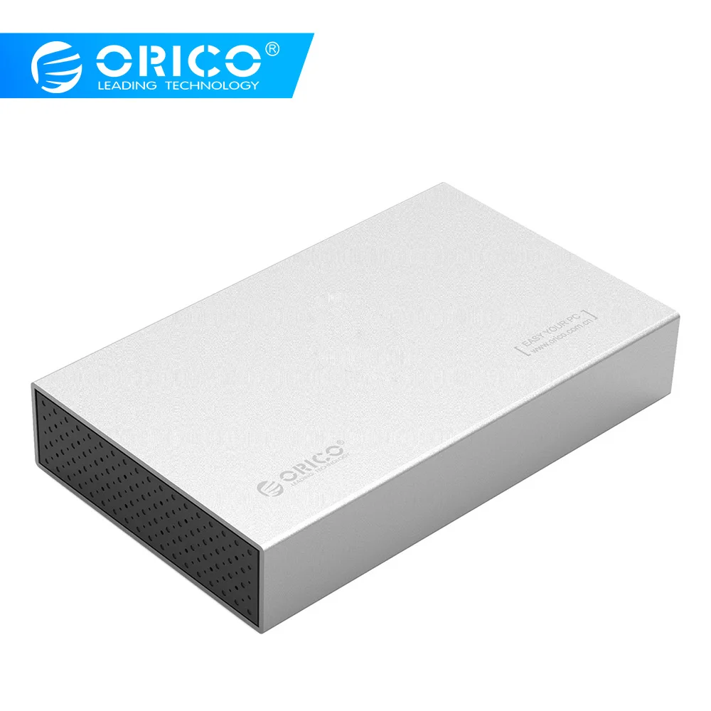 Чехол ORICO для жесткого диска с алюминиевым разъемом SATA на USB C 3,5 дюйма SSD/Sata HDD корпус для хранения USB3.1 SATA 3 с адаптером питания 12 В