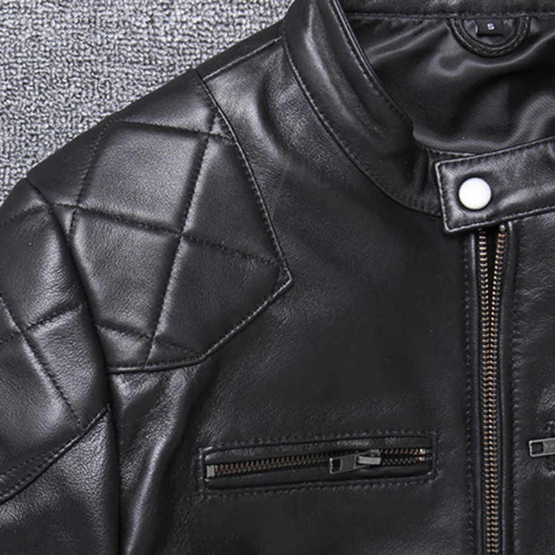 Real Picture Man's Sheepskin Leather Jackets American and European Style Men's Jacket Coats Oversized Streetwear XXXXL A772 |