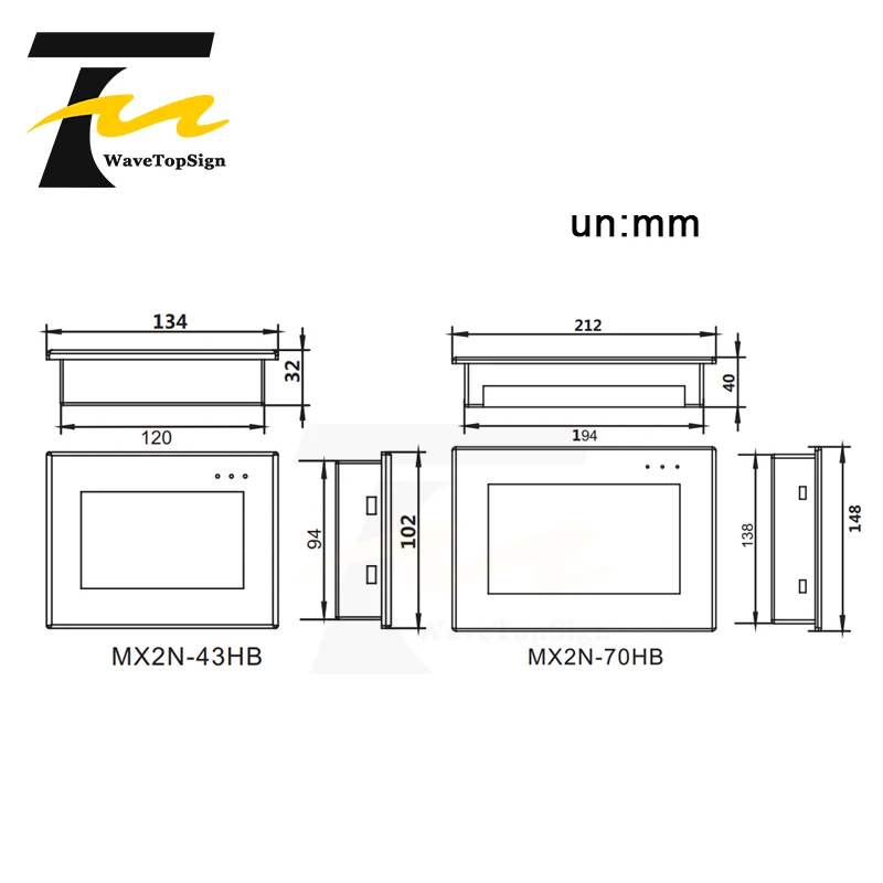Интегрированный контроллер HMI PLC 4 3 дюйма сенсорная панель 24 В постоянного тока