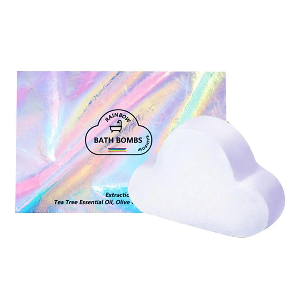 Радуга облако Бомба для ванны безопасный материал кожа увлажняющая красивый