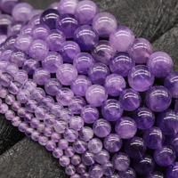 natural stone amethyst loose beads for diy earrings necklace beaded bacelet jewelry accessories