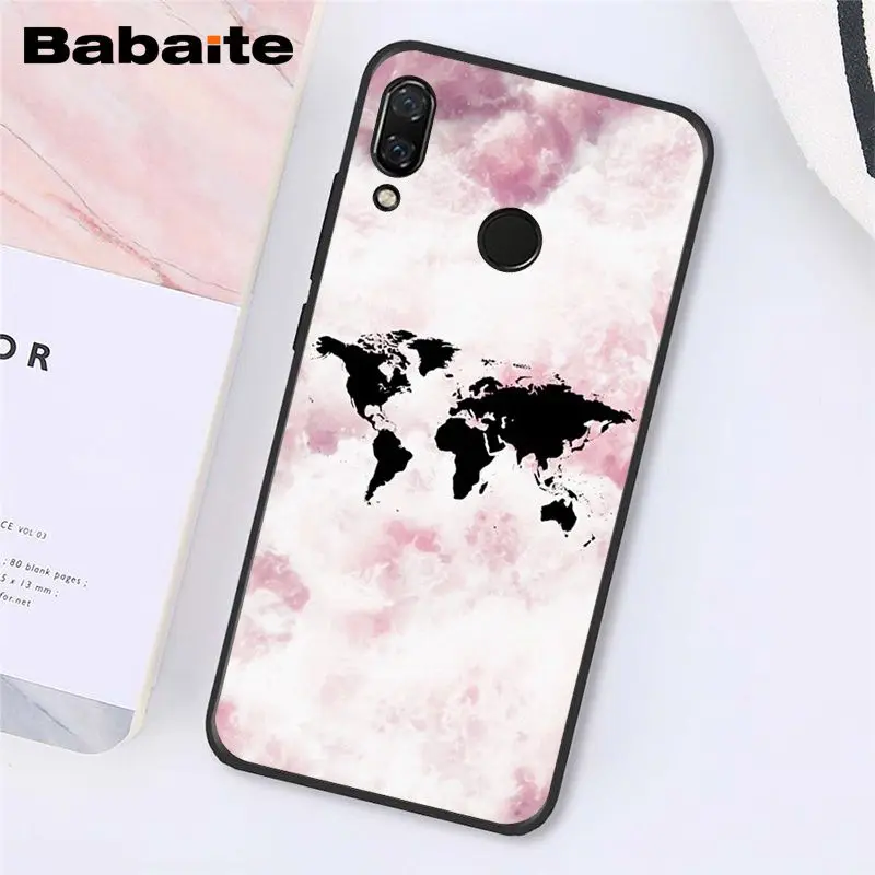 A10 Babaite карта мира путешествия просто пойти чехол для телефона для Xiaomi Redmi8 4X 6A S2 Go Redmi 5 5Plus Note4 5 7 Note8Pro - Цвет: A10