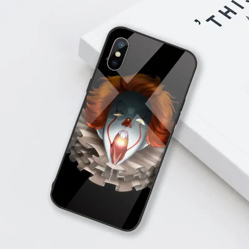 

Stephen King s It Pennywise Phone Case Tempered glass For iphone 6 6S 7 8 plus X XS XR 11 12 mini PRO MAX