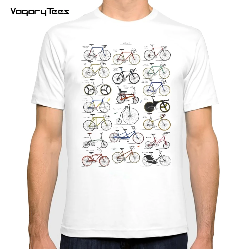 

Модная мужская футболка с коротким рукавом в винтажном стиле, футболка с принтом «Старый велосипед», повседневные топы в стиле хип-хоп для м...