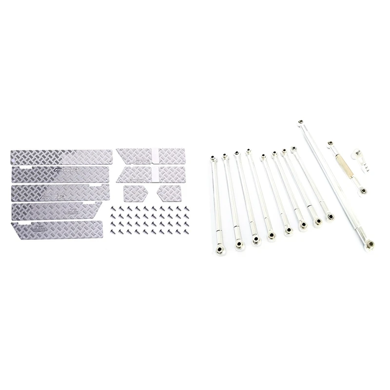 

For MN86S MN86 MN86KS MN86K MN G500 Metal Anti-Skid Plate Door Decorative Sheet & Metal Pull Rod Steering Servo Link Rod