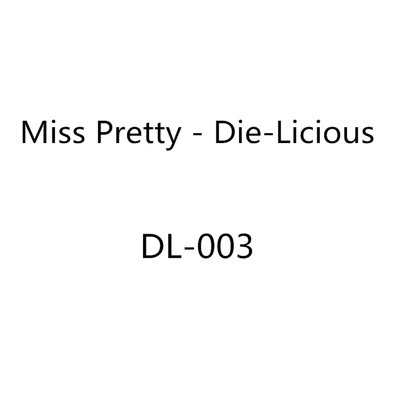 2019 3D сделай сам для девочек Miss Pretty Die Licious Новые многослойные металлические