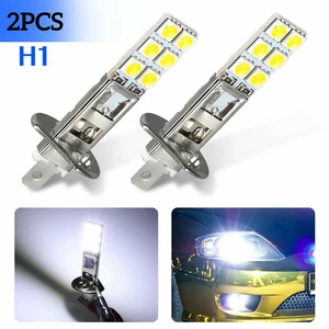 2pcs H1 5000K Super White 2W CREE LED Headlight Bulbs Kit Fog Driving Light For Car Lighting Tools