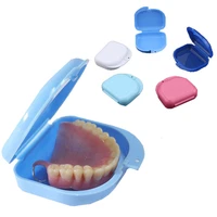 dental retainer case denture box holder false teeth denture storage box dental false teeth storage box container denture boxs