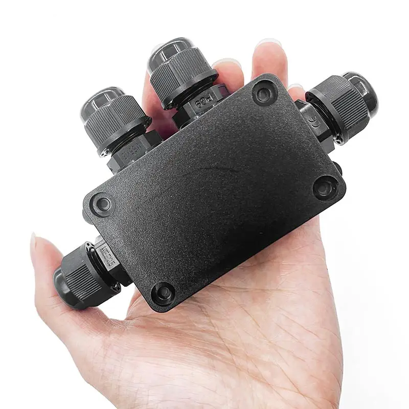 

IP68 Waterproof Junction Box Electrical 4 Way Enclosure Block Cable Connecting Protection for Wiring Accessories Wire Connector