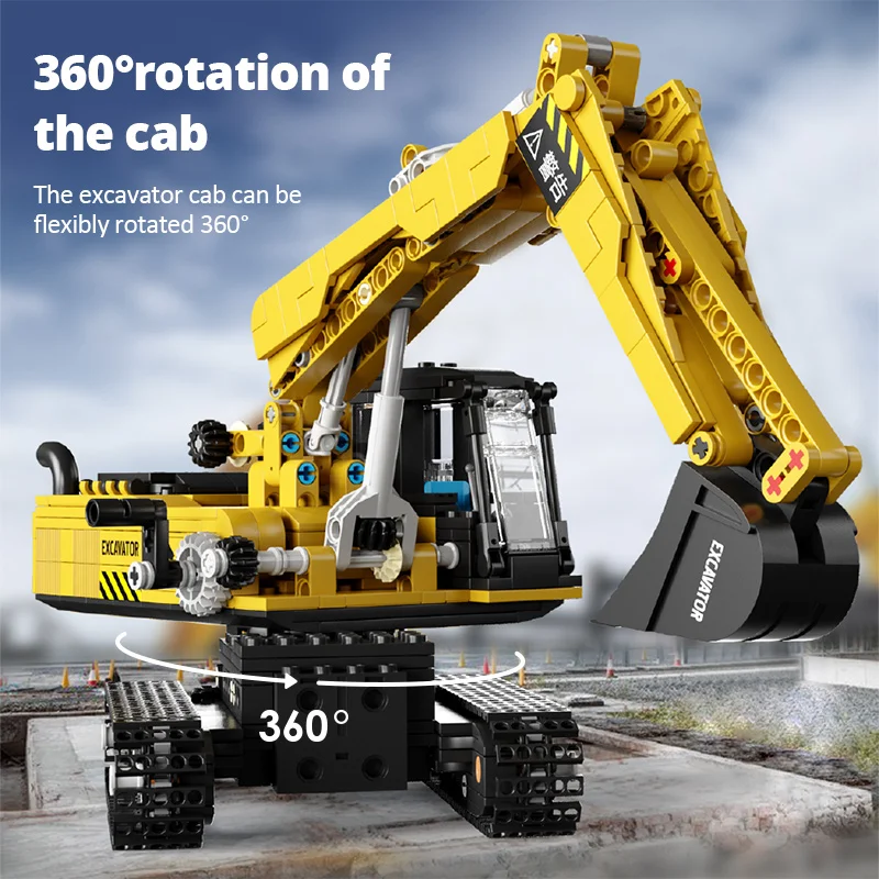 City RC Excavator APP строительные блоки бульдозер кран Дистанционное управление