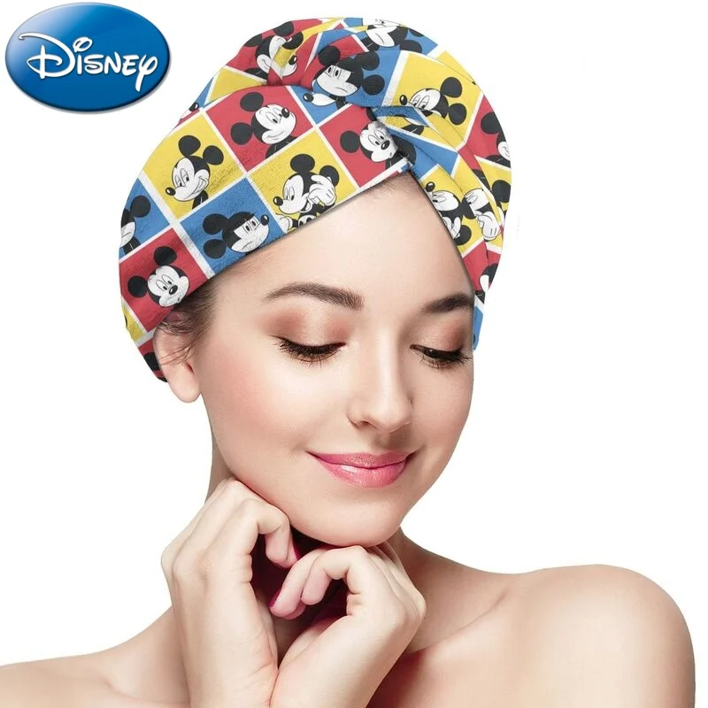 

2022 New Disney Cartoon Woman Dry Hair Cap Super Absorbent And Quick-Drying Shower Cap Towel Cap Wiping Head Towel Headscarf