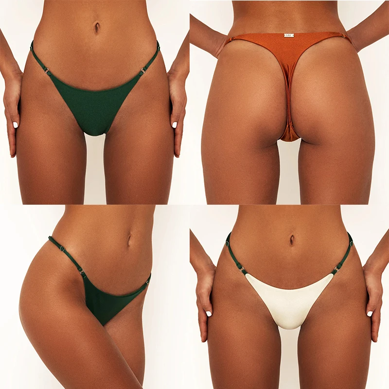 Женская одежда для плавания бикини 2019 нижняя часть с боковыми завязками