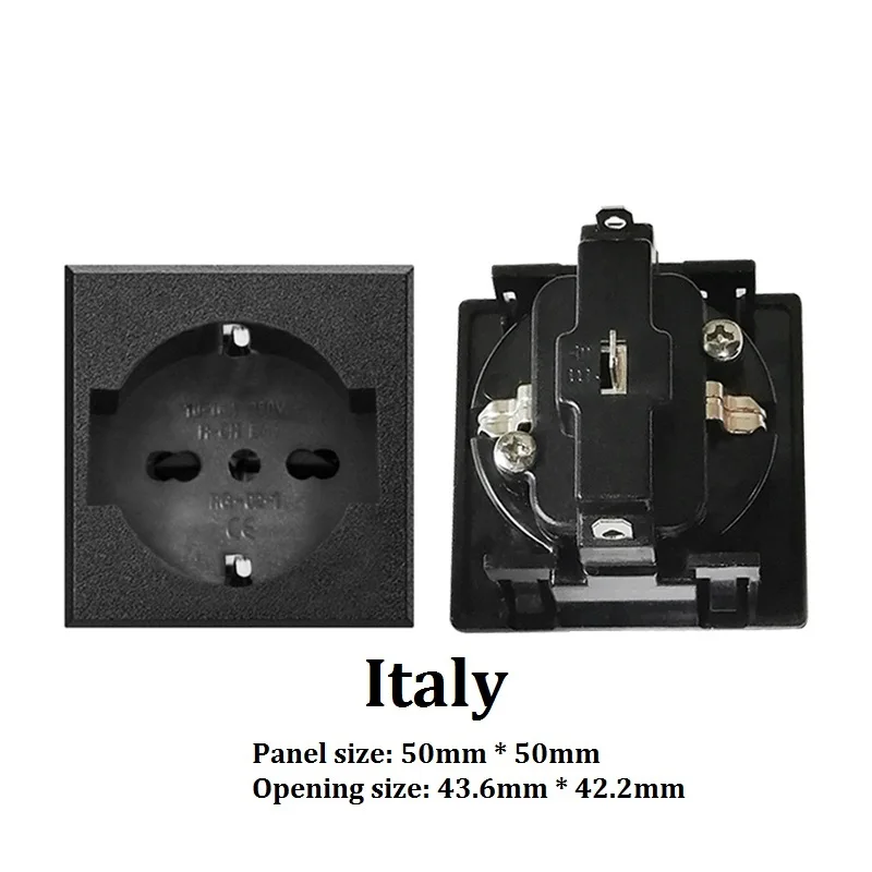 Европейский немецкий стандарт розетка питания переменного тока Гнездовой