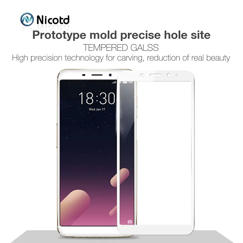 Защитное стекло Nicotd для meizu M6s M6 Note 8 9 MEIZU m6t v8 x8 16t 16 15 Plus | Мобильные телефоны и
