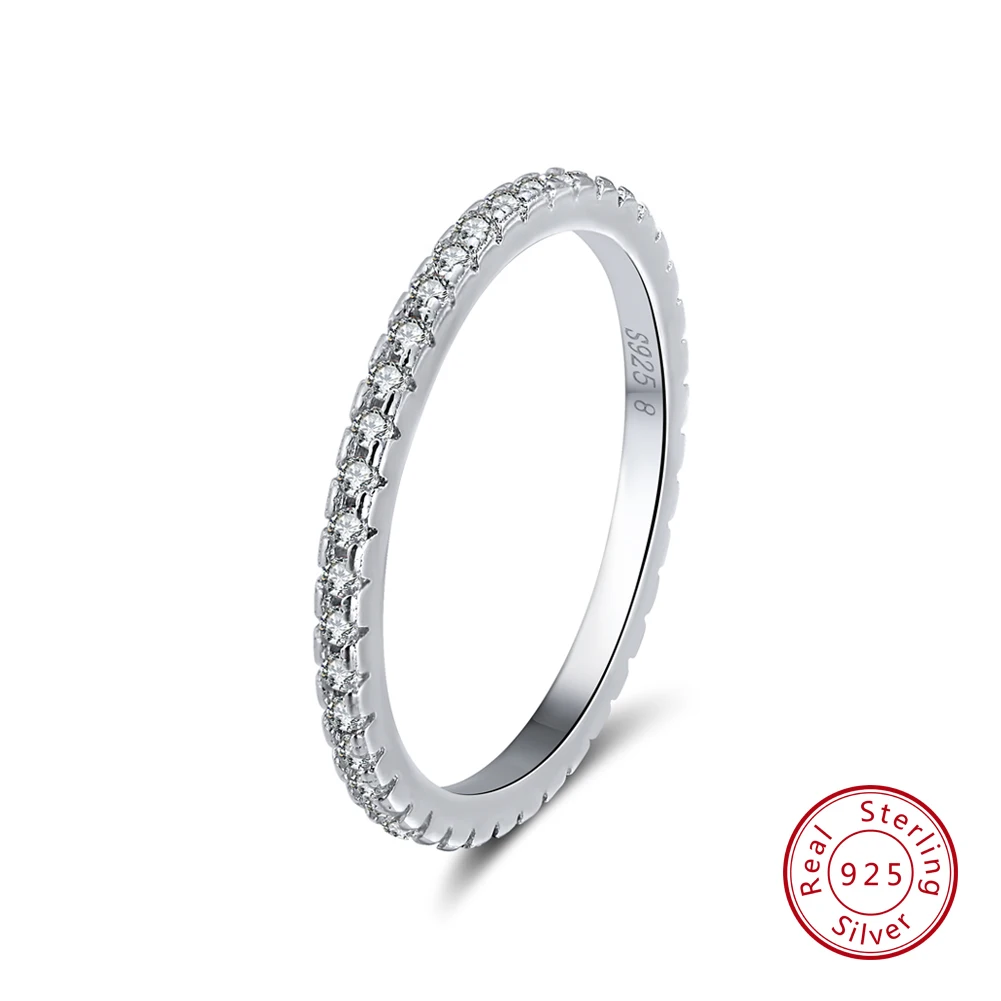 ORSA JEWELS 925 Серебряные кольца для женщин штабелируемые обручальные из