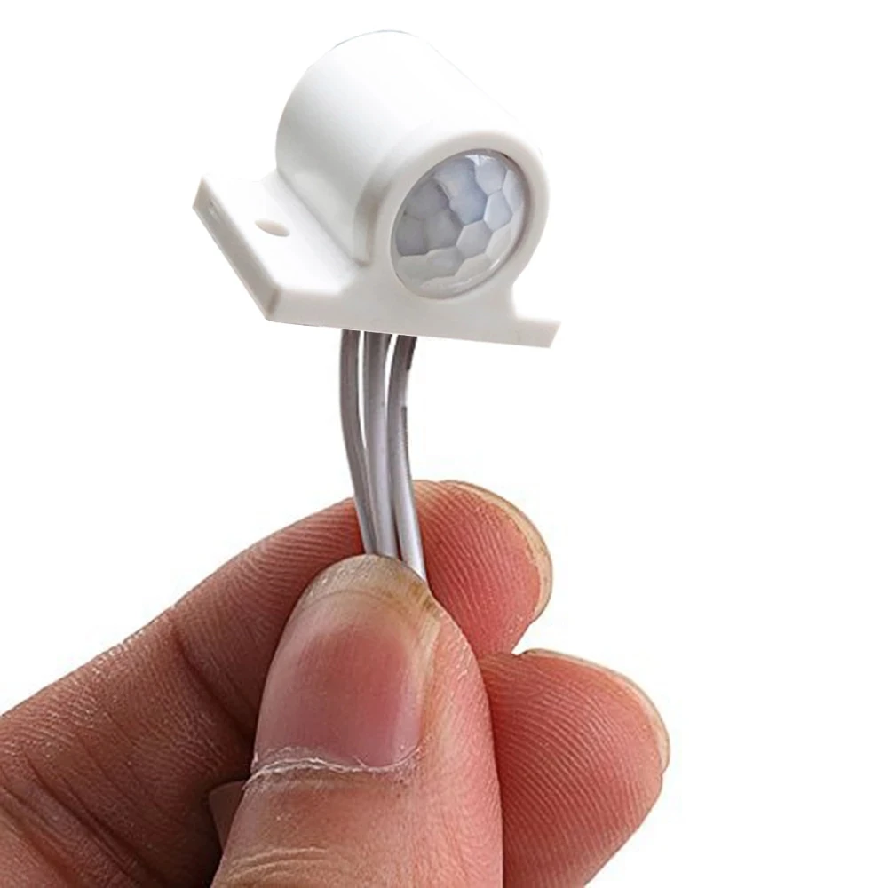 Sensor de movimiento infrarrojo PIR, interruptor Detector de tira LED portátil de encendido y apagado automático para lámpara de tira de luz LED, CC de 12V, nuevo