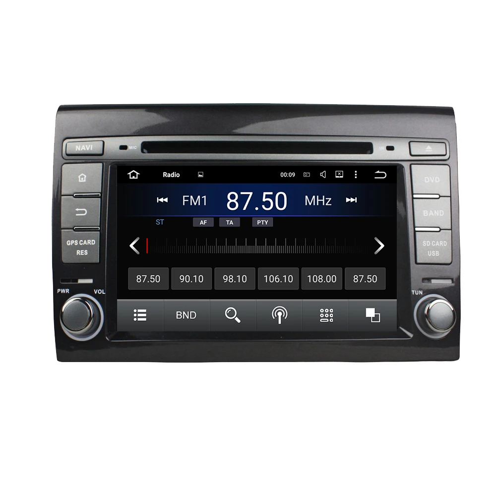 Автомобильный DVD плеер на Android 9 0 с 7 &quotэкраном восьмиядерным процессором для FIAT