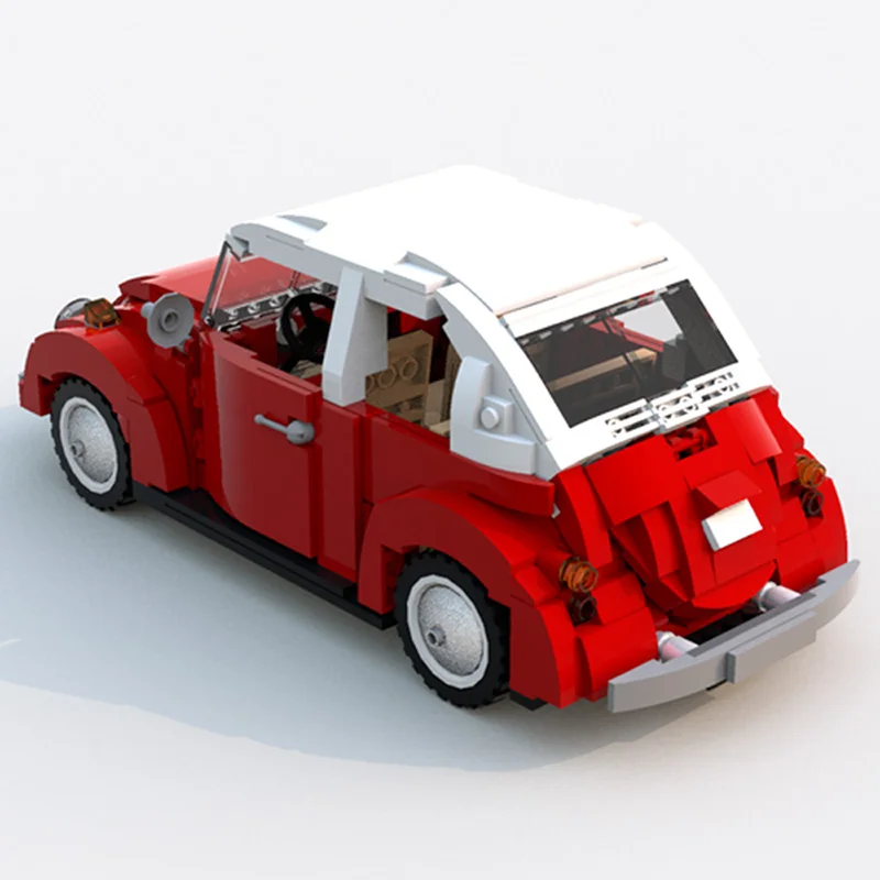 

Kids DIY High-tech Car Red Building Blocks Transportation Vehicles Block Model Toys for Children Gift