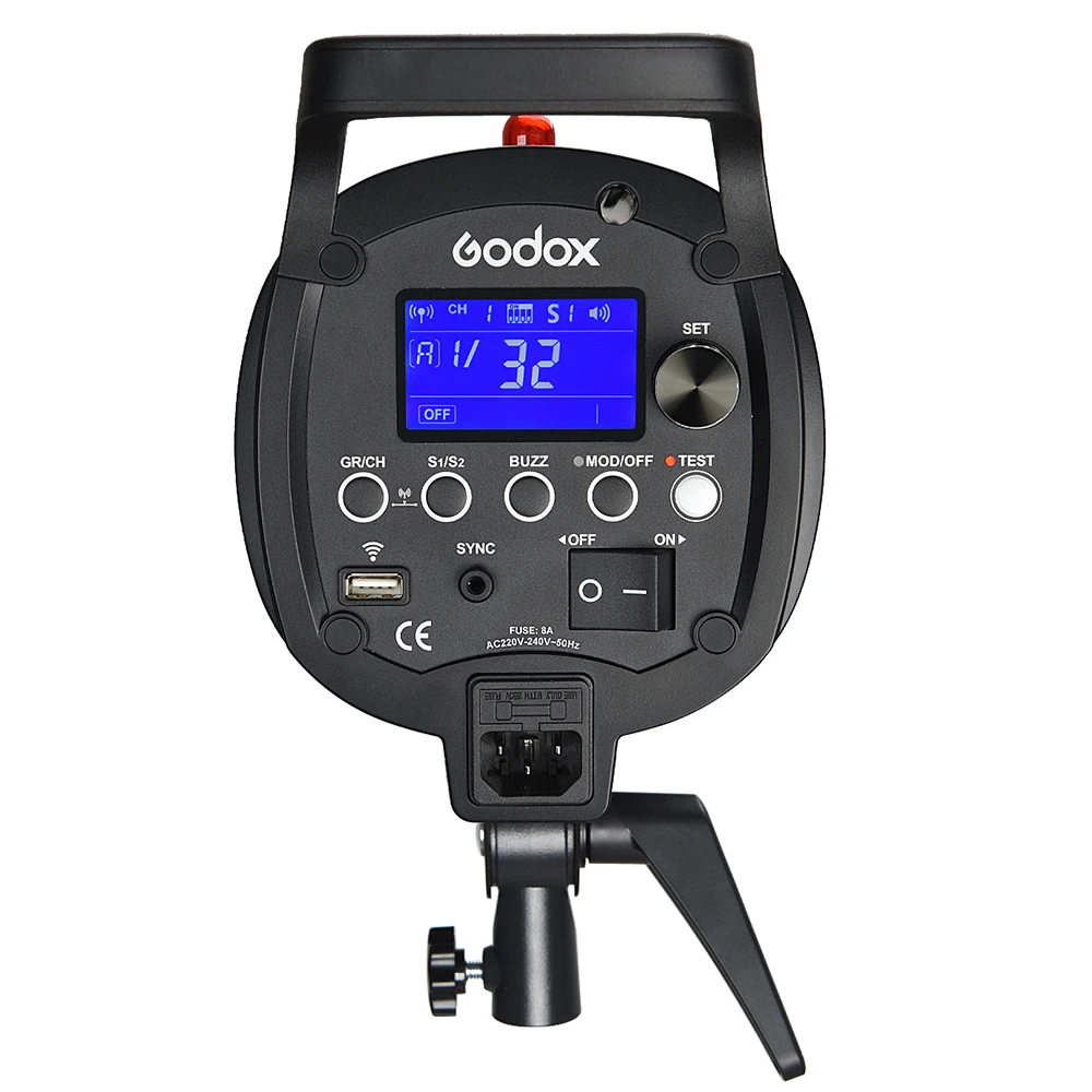 Профессиональный студийный стробоскоп Godox QS400II 400Ws с цветовой температурой 5600K со