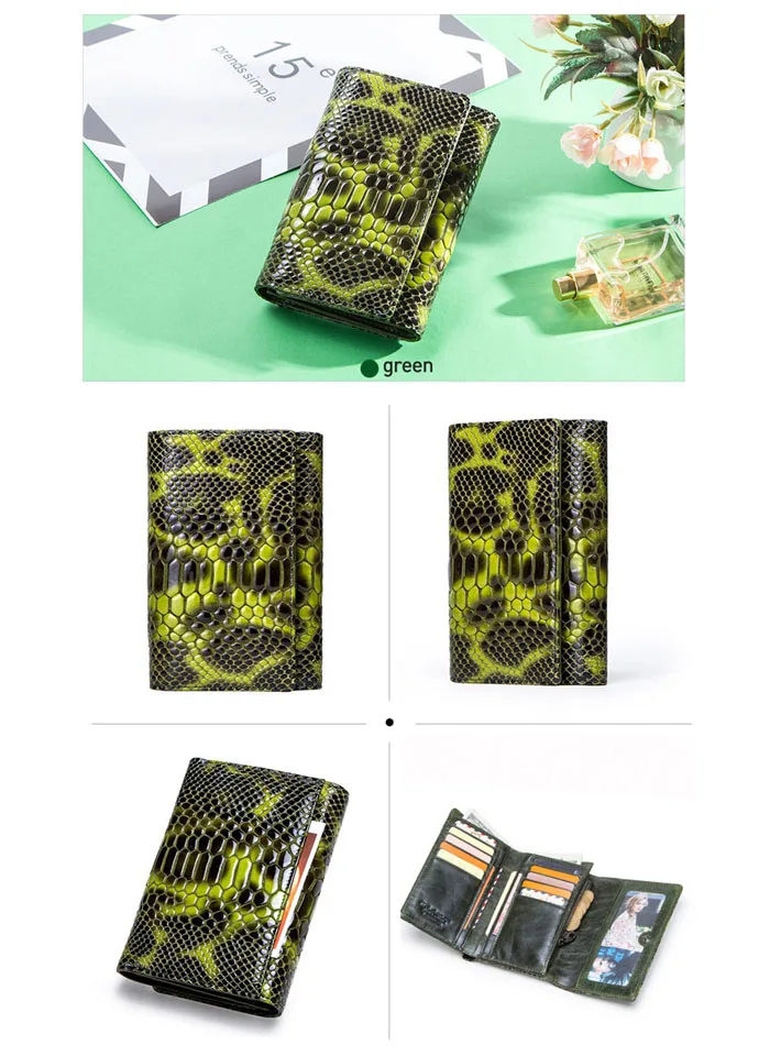 Модные короткие женские кошельки из натуральной кожи, женский кошелек, трехслойный дизайн с кошельками для монет, карманы, держатель для кредитных карт с фотографиями держателя A28