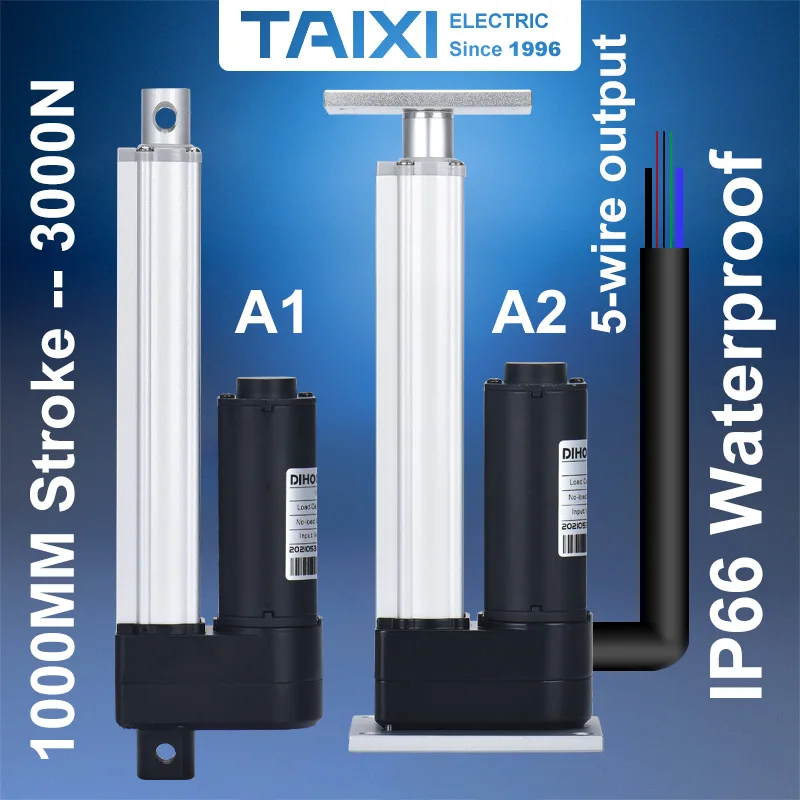 

DHLA3000 1000MM Stroke Linear Motor Door Lock Actuator lift tv Mount | DC24V Reciprocating Linear Actuators 3000n