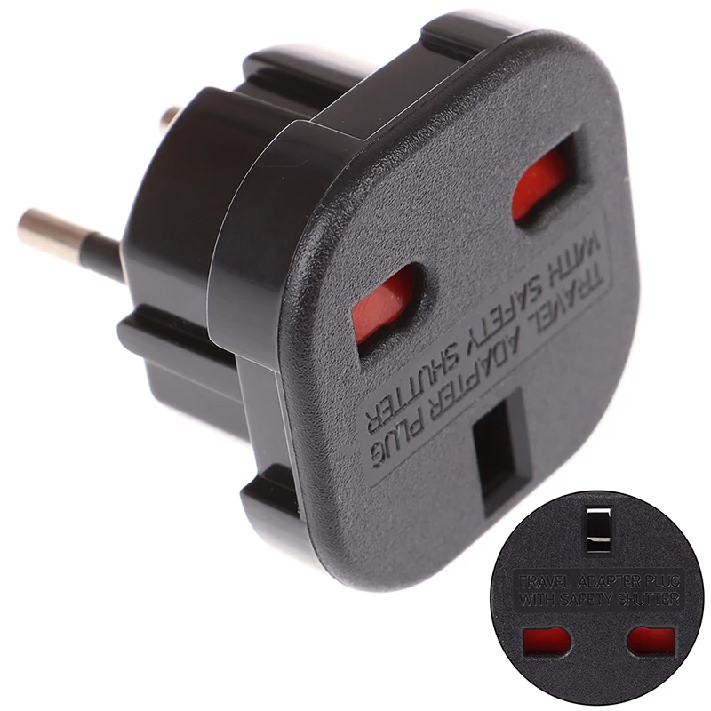 1PC UK to EU Euro Plug AC Power Charger Converter Socket Universal Adapter | Электроника