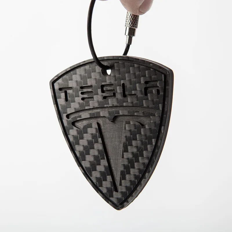 Car Key Ring for Tesla Model 3 S X Y 2021 Real Carbon Fiber Keychain Decorate Accessories Chain Pendant Leaf with Keyring | Автомобили и