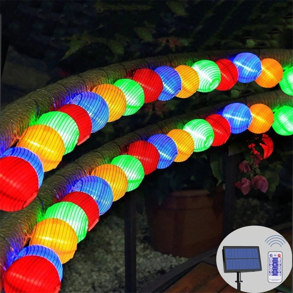 

Waterproof 20/30leds Solar Garland Globe Fairy Lights Solar Lantern String Lights for Patio Garden Wedding Camping Bedroom Decor