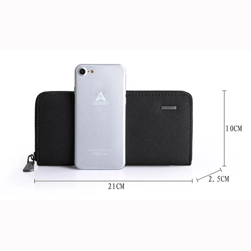 Мужские кошельки из ткани Оксфорд модные дорожные с отделением для кредитных