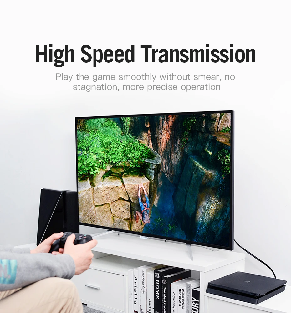 Vention Кабель HDMI 2,0 v 1 м 2 м 3 м 5 м 10 м супер Скорость 4K HDMI 2,0 кабель 3D 60 Гц для HDTV ЖК-дисплей проектор Ноутбук PS3 Кабель HDMI 2,0