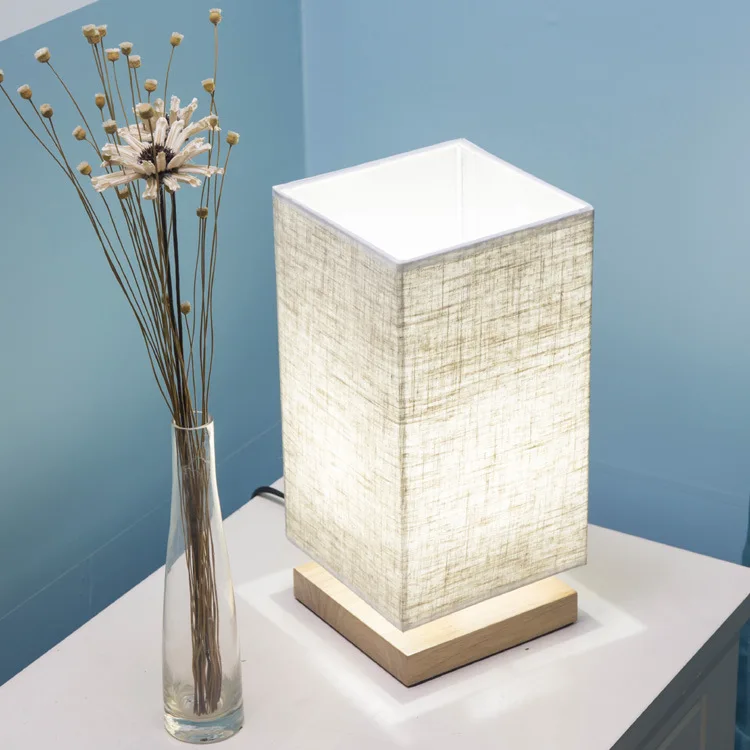 Современный простой льняной абажур основа для настольной лампы из твердой