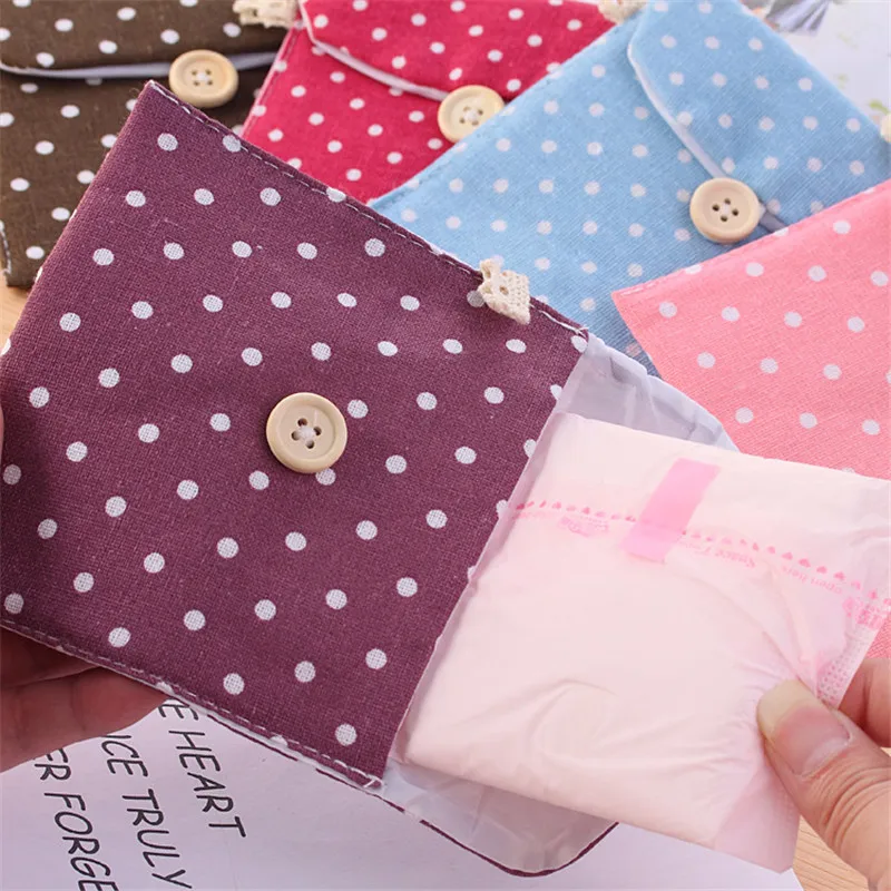 Сумка для хранения гигиенических салфеток девочек холщовые гигиенические