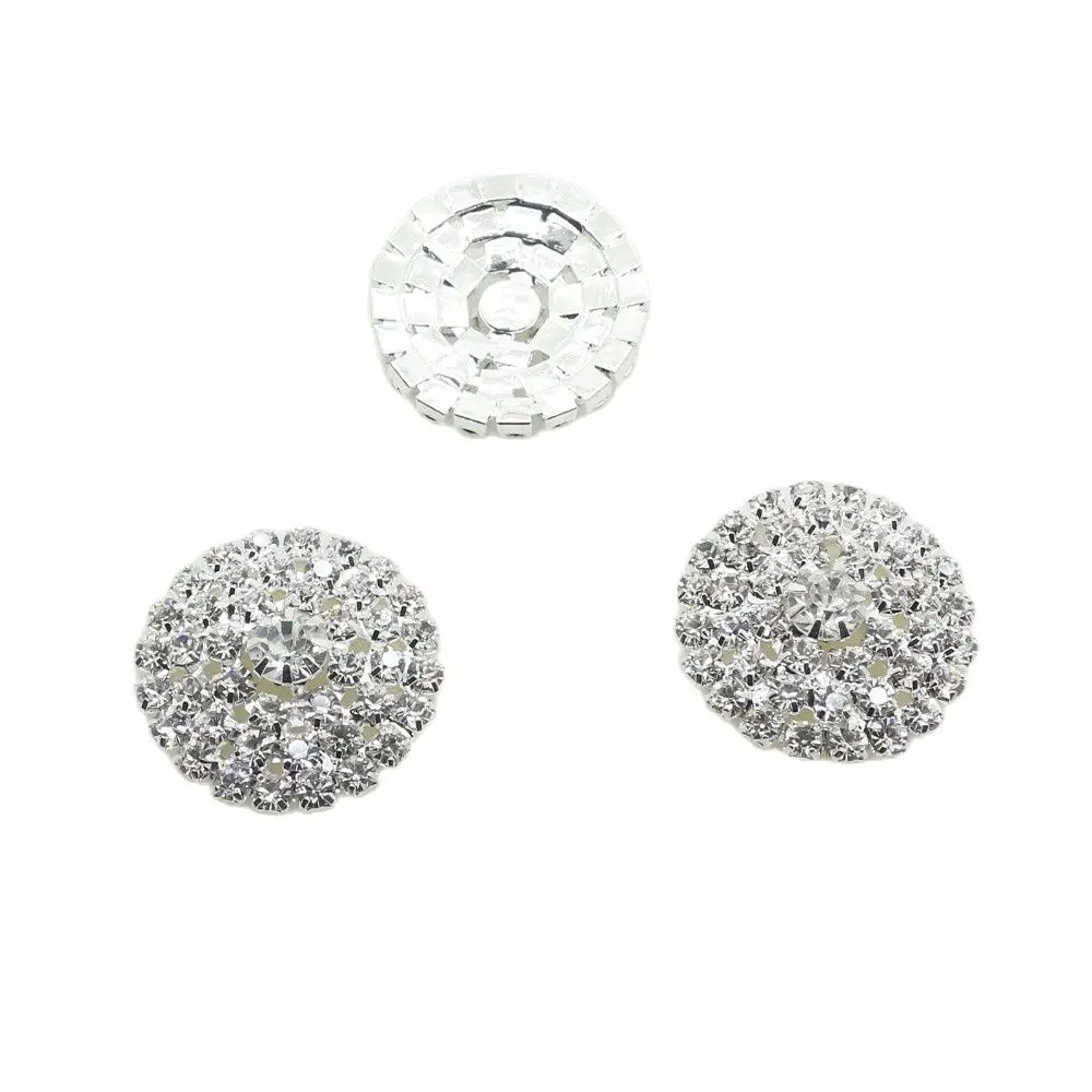 Пуговицы для одежды Круглые со стразами 26 мм 10 шт./компл. | Дом и сад