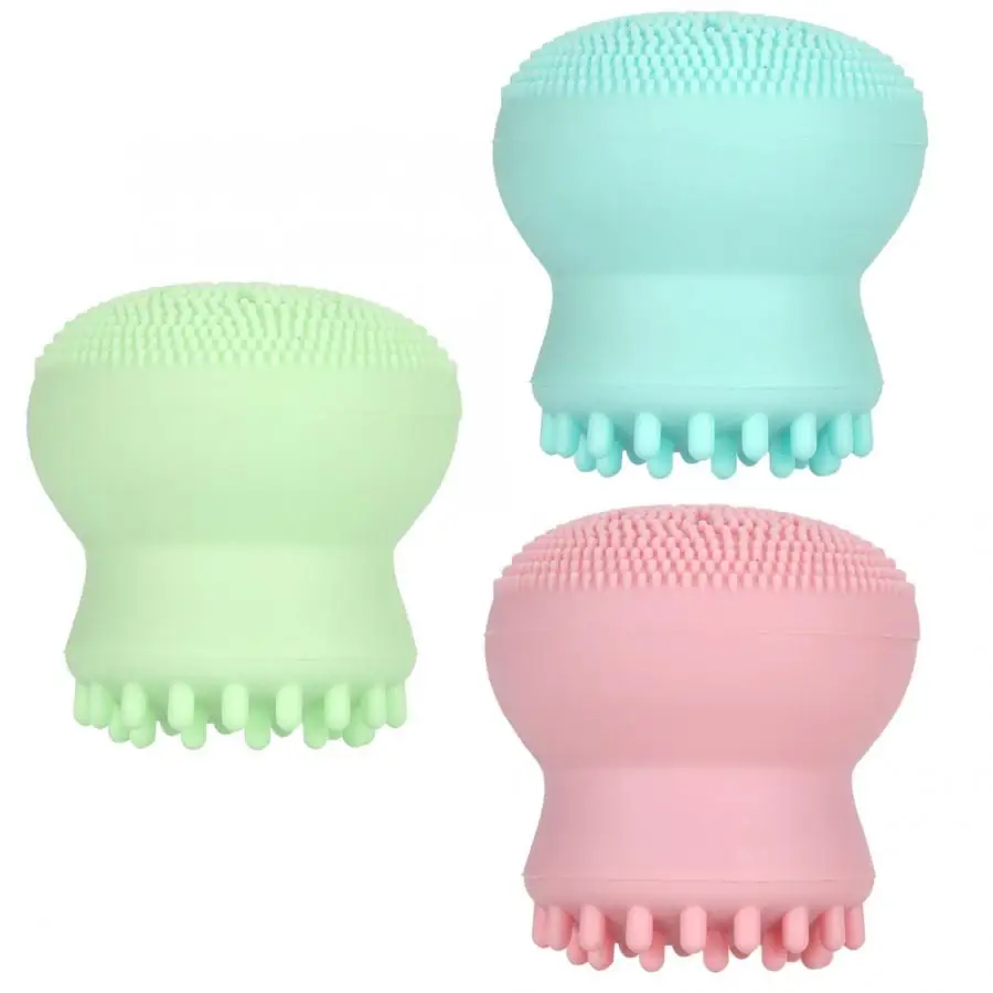 Микрофибра Осьминог в форме силиконовые кисточка для чистки пор кисти макияжа