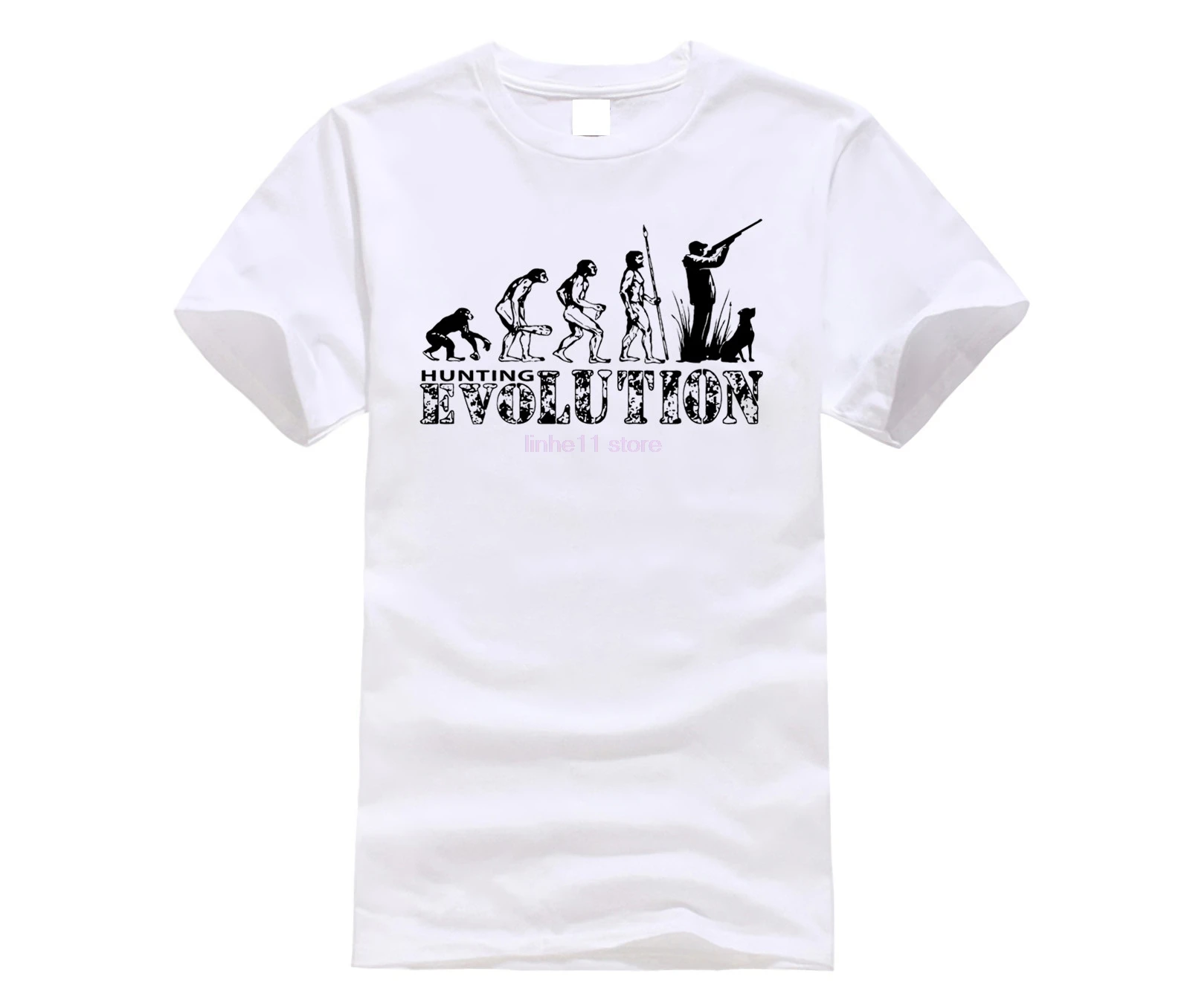 Мужская забавная футболка Hunt ING Evolution охотник на глину новые футболки Забавные