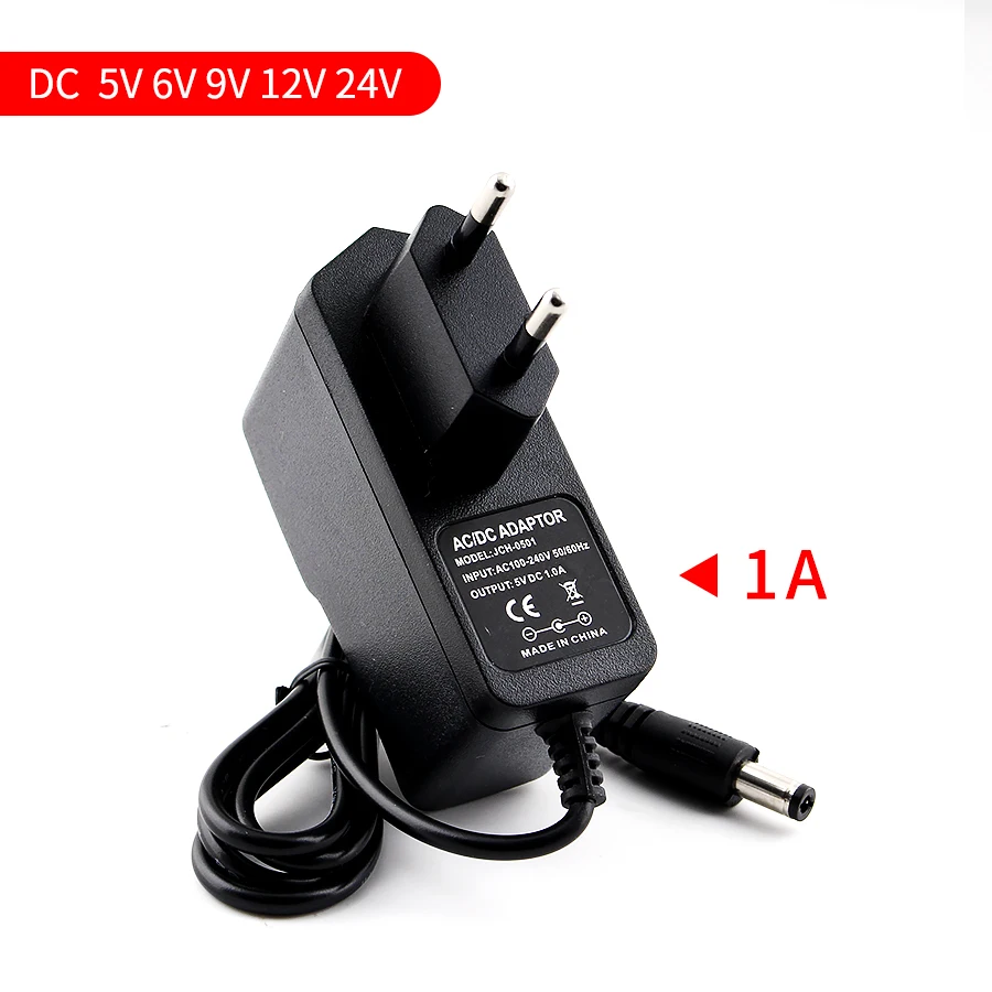 Трансформатор переменного/постоянного тока 5 В универсальный адаптер 6 9 12 24 1 А