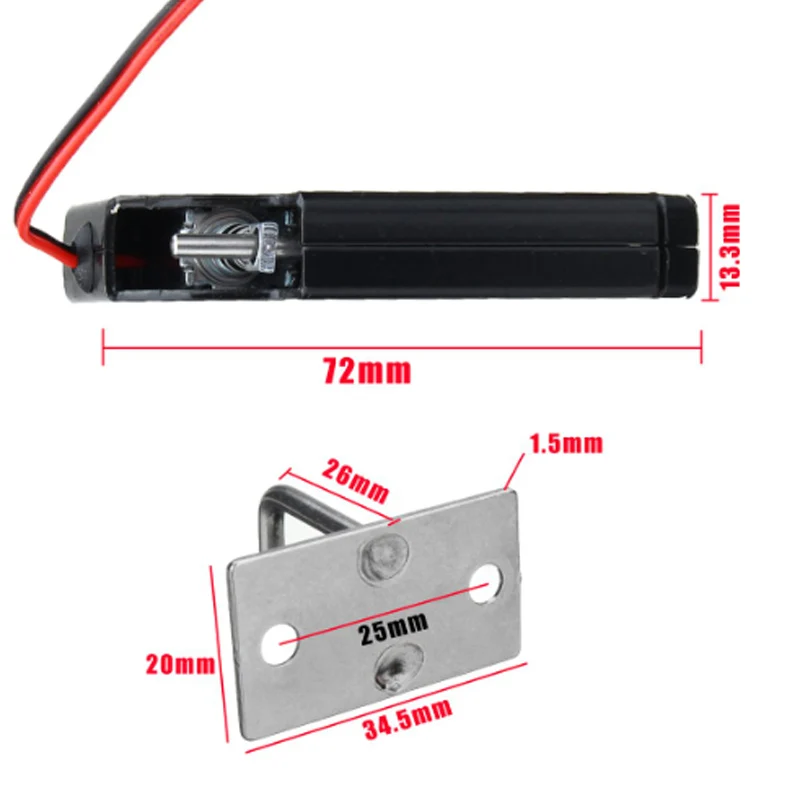12V 2A Электрический магнитный замок 150 кг/330lb Отказоустойчивая удерживающая сила