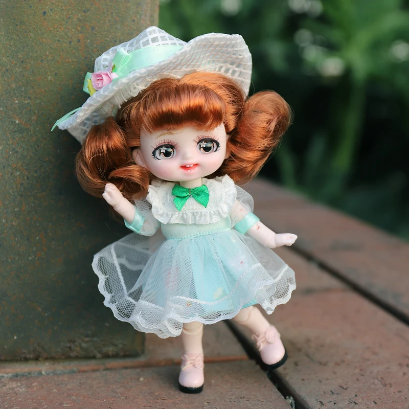 

DBS 1/8 куклы 28 шарниры BJD кукла 6 дюймов милое платье Макияж игрушка «сделай сам» Мини карманный мяч шарнирные куклы для девочек